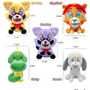 Purple Plush Raccoon Toy